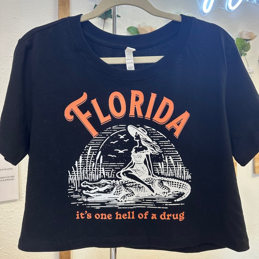 Graphic Taylor swift inspired cropped tee
